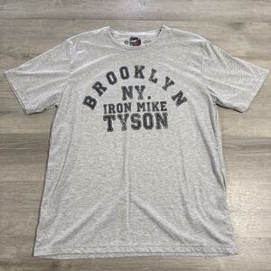 Mike Tyson Shirt Brooklyn NY Iron Mike Fly Society Men’s Gray Tee Large